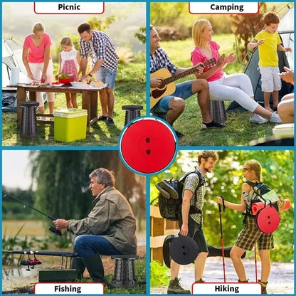 Adjustable Plastic Stool for Outdoor Camping
