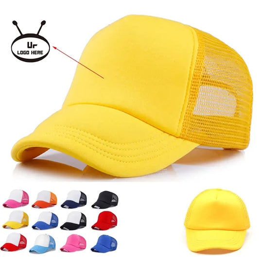 Short Brim Mesh Back Baseball Cap