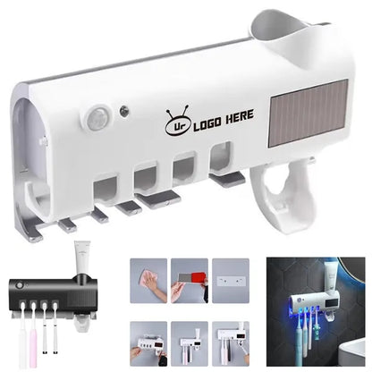 Toothbrush Uv Sanitizer Toothpaste Dispenser