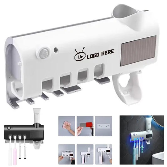 Toothbrush Uv Sanitizer Toothpaste Dispenser