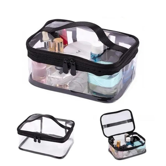 Portable Clear Zipper Makeup Bag