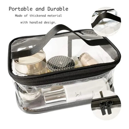Portable Clear Zipper Makeup Bag