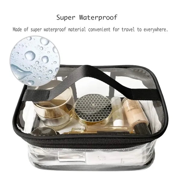 Portable Clear Zipper Makeup Bag