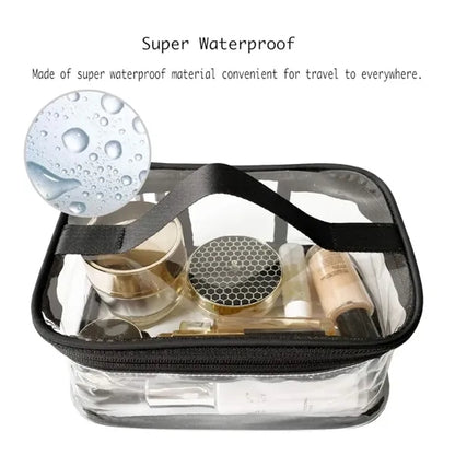 Portable Clear Zipper Makeup Bag