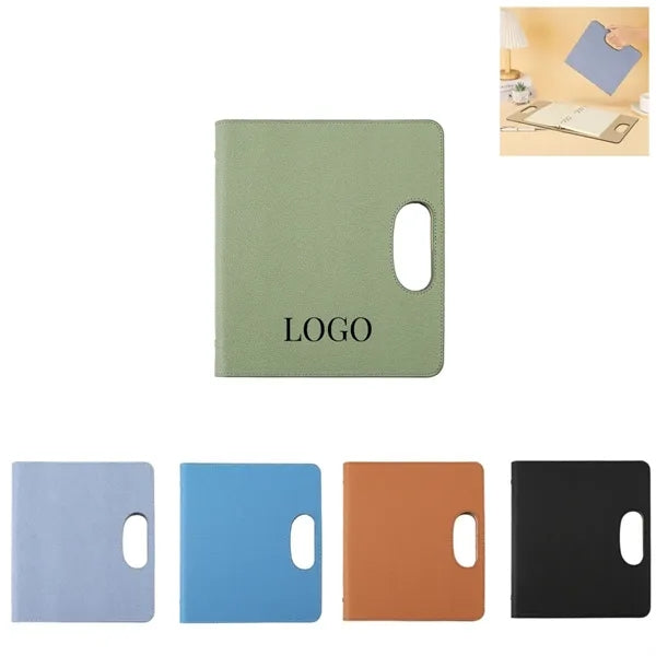 Portable A5 Binder Leather Notebook With Handle