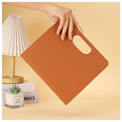 Portable A5 Binder Leather Notebook With Handle