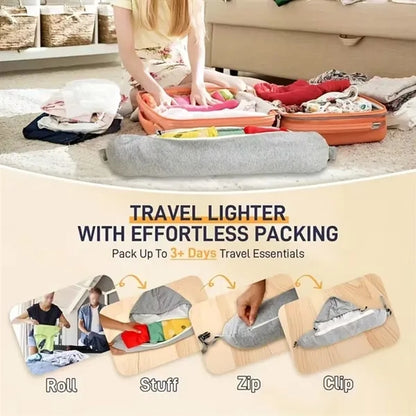 Portable light blocking hooded stuffable travel neck pillow
