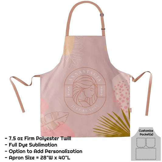 Poly Twill Sublimation Bib Apron - 28"W X 40"L