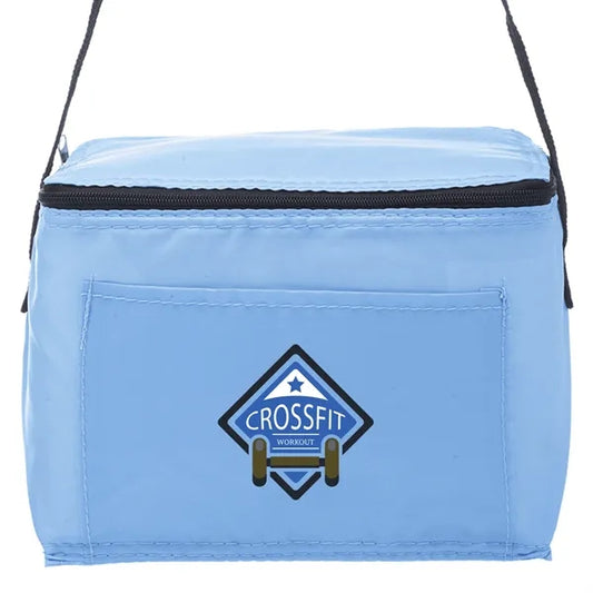 Polyester 210D Insulated Lunch Cooler - 7.25"W x 5.5"H x