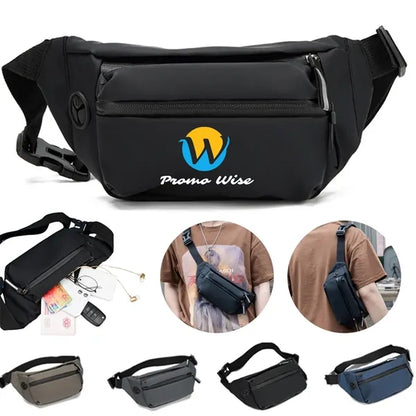 Lightweight Fanny Pack with Hidden Pockets and Music Port