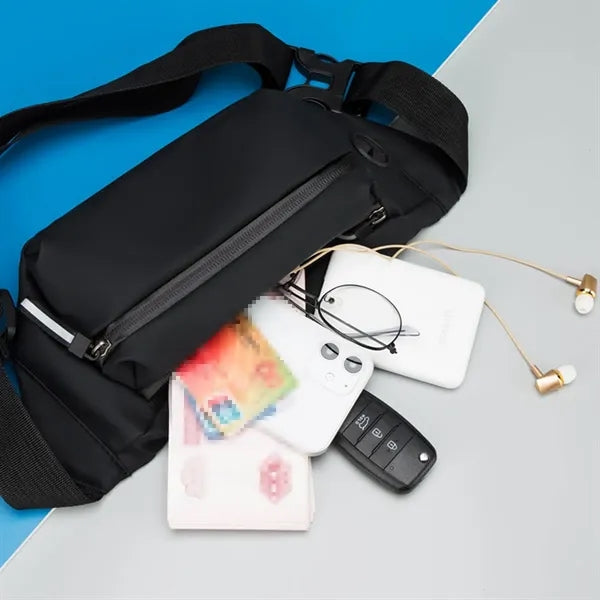 Lightweight Fanny Pack with Hidden Pockets and Music Port