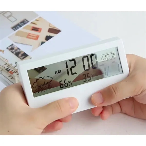 Auto Brightness Transparent LED Display Digital Alarm Clock