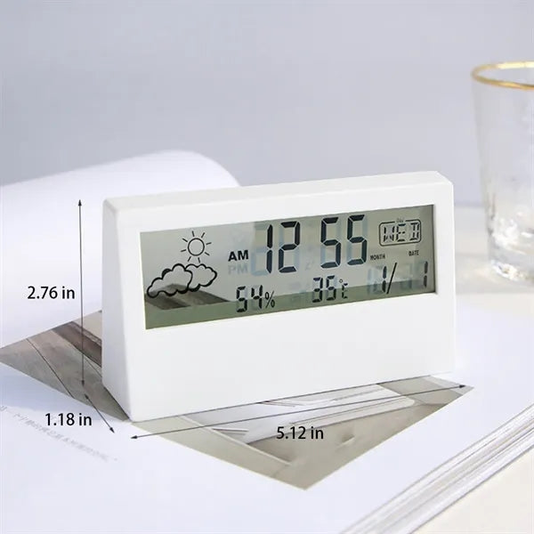 Auto Brightness Transparent LED Display Digital Alarm Clock