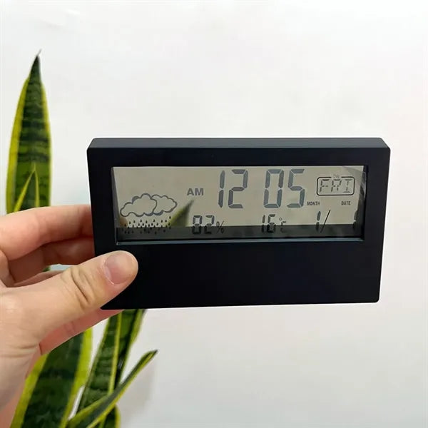 Auto Brightness Transparent LED Display Digital Alarm Clock