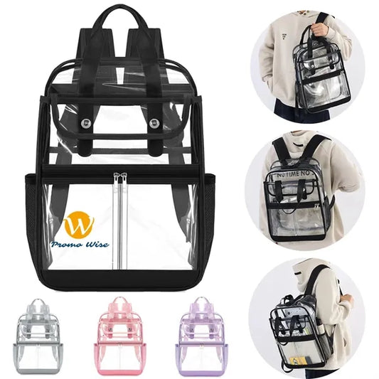 Lightweight Waterproof Multi-Pocket Transparent Backpack
