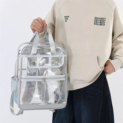 Lightweight Waterproof Multi-Pocket Transparent Backpack