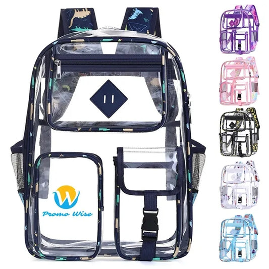 Durable Large Capacity Multi-pocket Thicken Clear Backpack