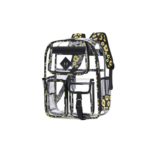 Durable Large Capacity Multi-pocket Thicken Clear Backpack