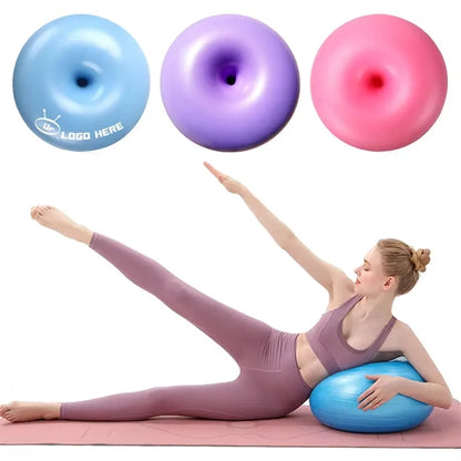 Thickened Donut Yoga Fitness Ball