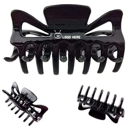 Black Seven Teeth Grip Clip