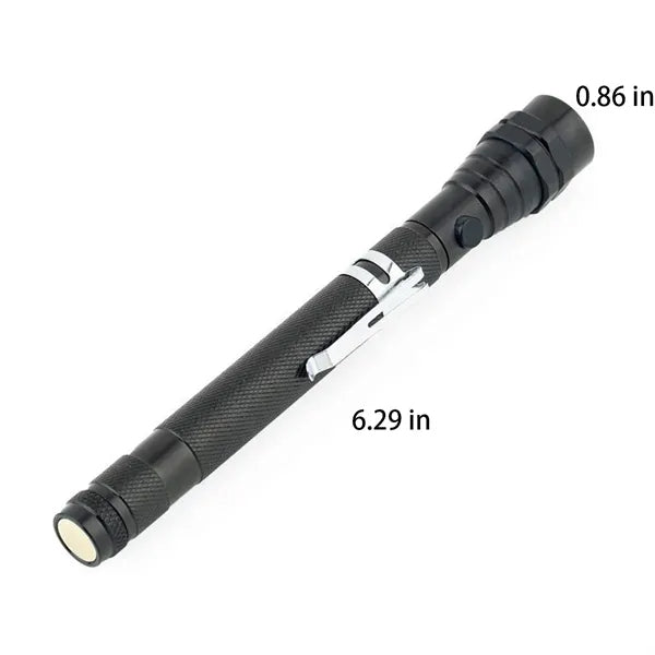 Telescoping Magnetic Pickup Tool LED Flashlight