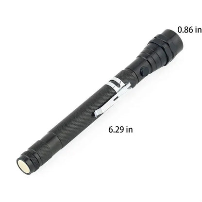 Telescoping Magnetic Pickup Tool LED Flashlight