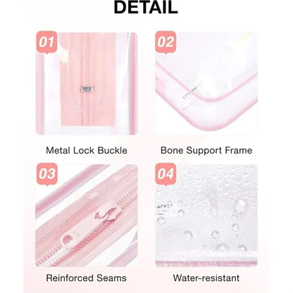 Clear Makeup Toiletry Bag, Doll Display Bag