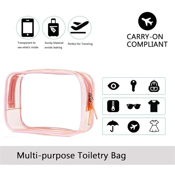 Clear Makeup Toiletry Bag, Doll Display Bag