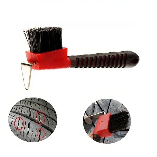 Horse Hoof Pick Brush With Soft Touch Rubber Handle