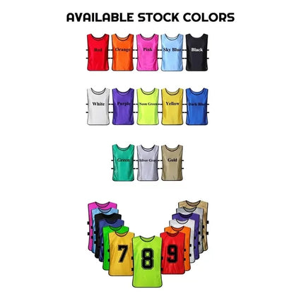 Adult & Kids' Polyester Training Pinnie with Elastic Side