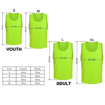 Adult & Kids' Polyester Mesh Training Pinnie