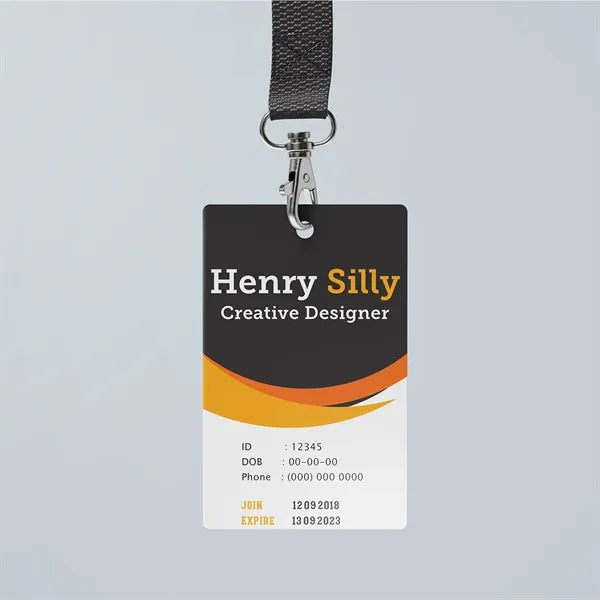 Full Color 3.375"H x 2.125"W PVC Card
