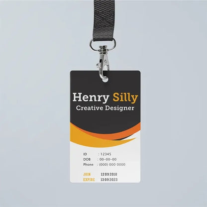 Full Color 3.375"H x 2.125"W PVC Card