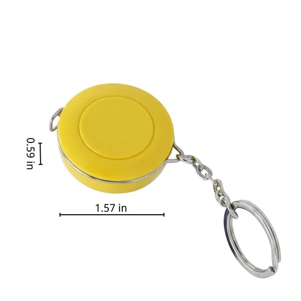 Daily measuring portable keychain roller tape measures