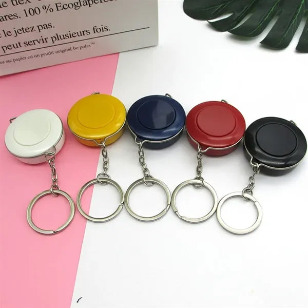 Daily measuring portable keychain roller tape measures