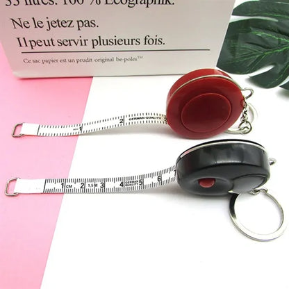Daily measuring portable keychain roller tape measures