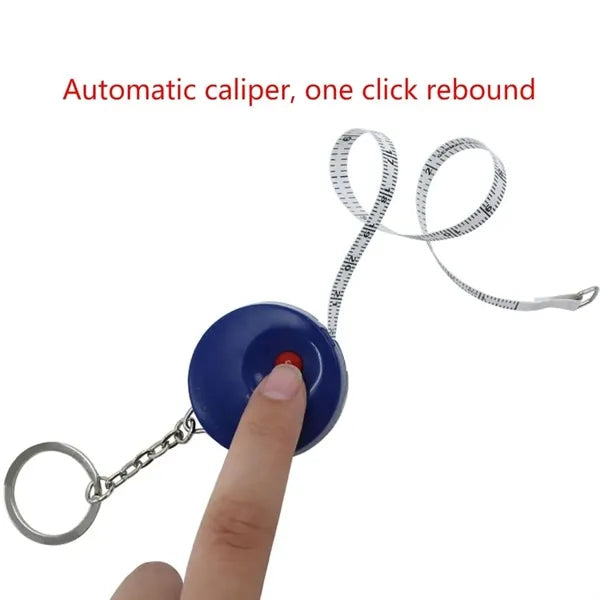 Daily measuring portable keychain roller tape measures