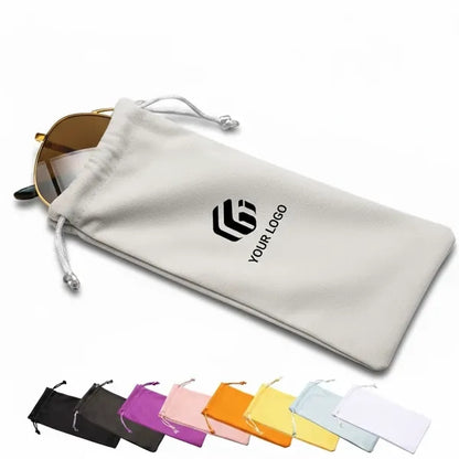 Portable travel soft jewelry sunglasses storage pouch