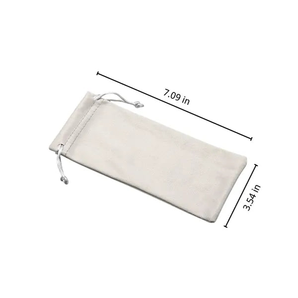 Portable travel soft jewelry sunglasses storage pouch