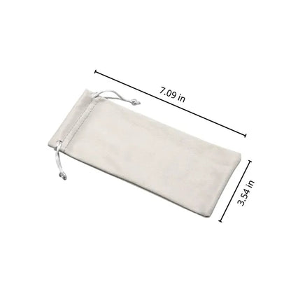 Portable travel soft jewelry sunglasses storage pouch