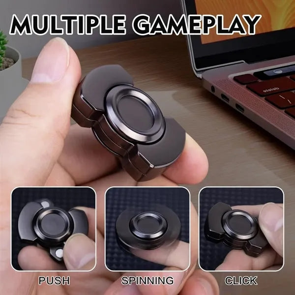 Portable mini hand stress relief spinning top fidget toys
