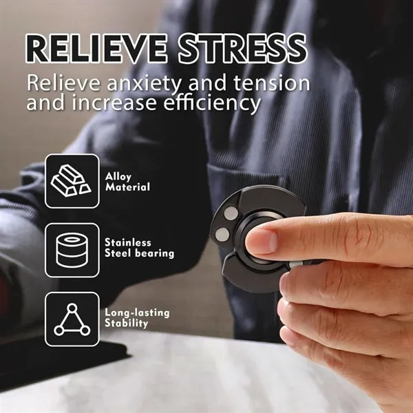 Portable mini hand stress relief spinning top fidget toys