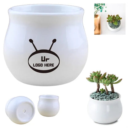 Round Ceramic Succulent Planters