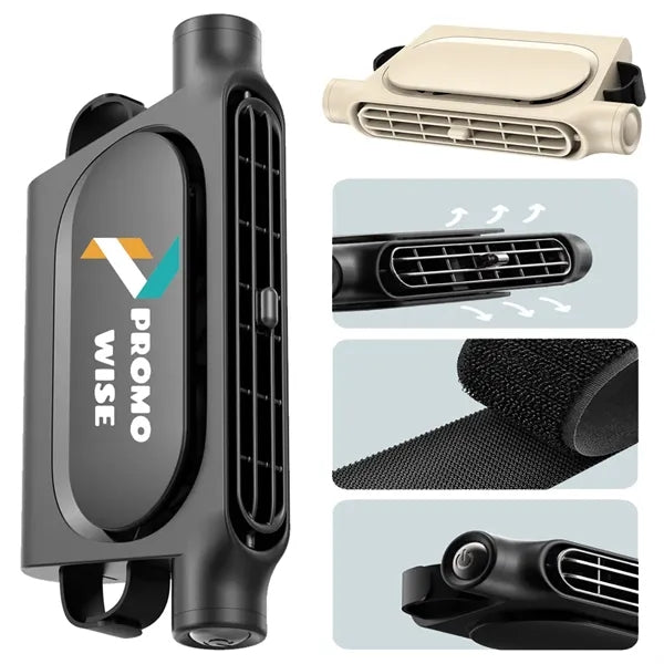 Ultra-Quiet 3-Speed Bladeless Bump-Proof Cooling USB Car Fan