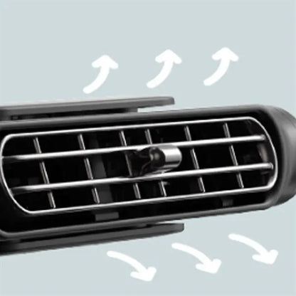 Ultra-Quiet 3-Speed Bladeless Bump-Proof Cooling USB Car Fan