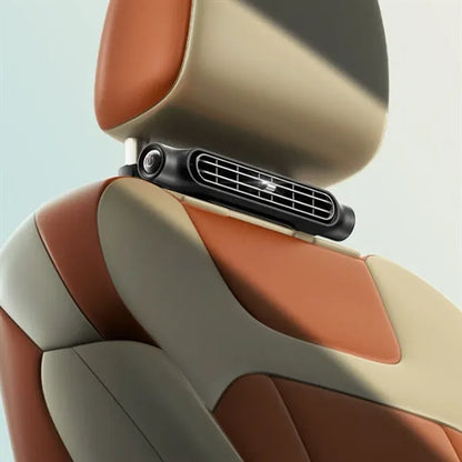 Ultra-Quiet 3-Speed Bladeless Bump-Proof Cooling USB Car Fan