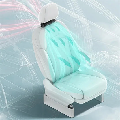 Ultra-Quiet 3-Speed Bladeless Bump-Proof Cooling USB Car Fan
