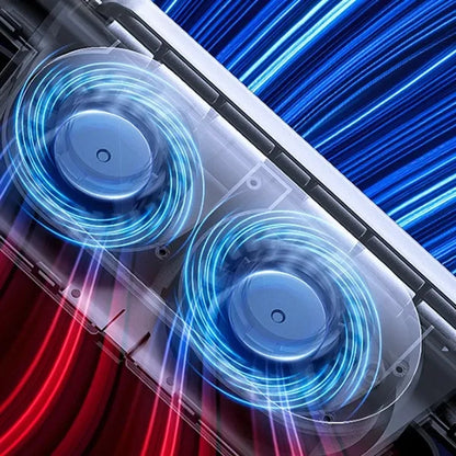 Ultra-Quiet 3-Speed Bladeless Bump-Proof Cooling USB Car Fan