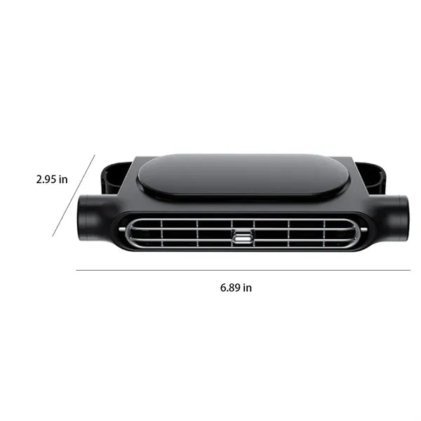 Ultra-Quiet 3-Speed Bladeless Bump-Proof Cooling USB Car Fan