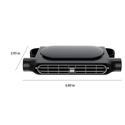 Ultra-Quiet 3-Speed Bladeless Bump-Proof Cooling USB Car Fan